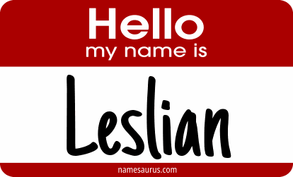 Hello my name is Leslian png download
