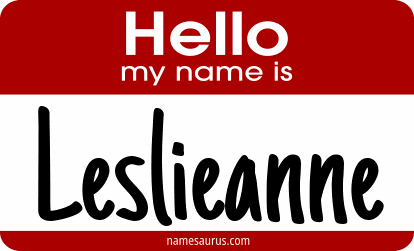 Hello my name is Leslieanne png download