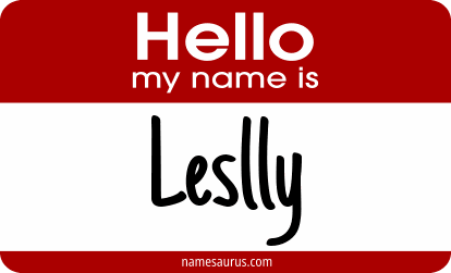 Hello my name is Leslly png download