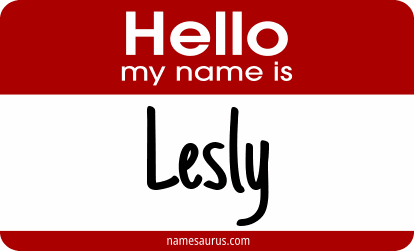 Hello my name is Lesly png download
