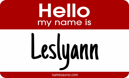 Hello my name is Leslyann png download