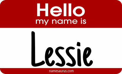 Hello my name is Lessie png download