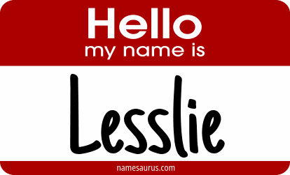 Hello my name is Lesslie png download