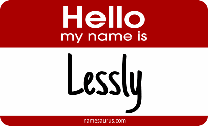 Hello my name is Lessly png download