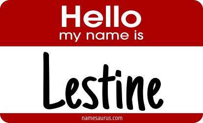 Hello my name is Lestine png download