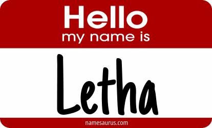 Hello my name is Letha png download