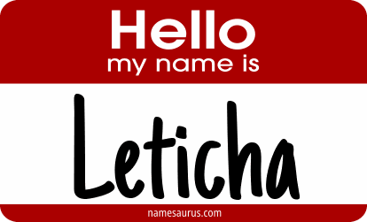 Hello my name is Leticha png download