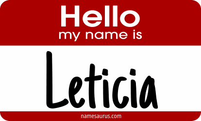 Hello my name is Leticia png download