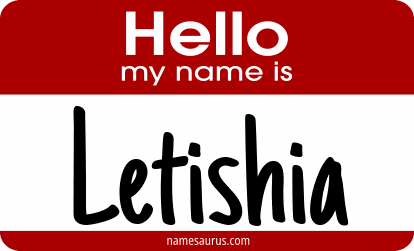 Hello my name is Letishia png download