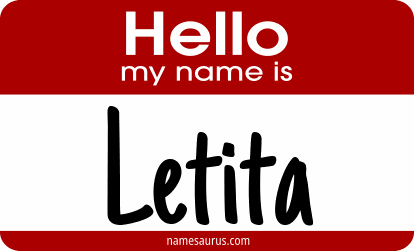 Hello my name is Letita png download
