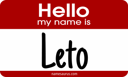 Hello my name is Leto png download