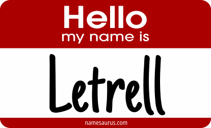Hello my name is Letrell png download
