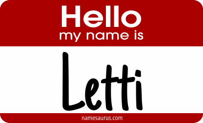 Hello my name is Letti png download