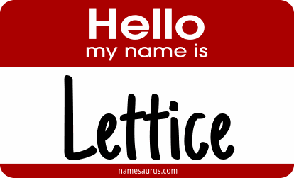 Hello my name is Lettice png download
