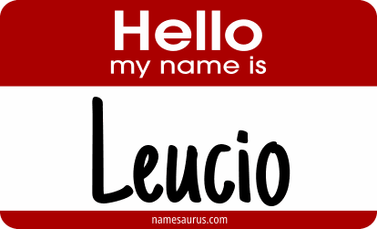 Hello my name is Leucio png download