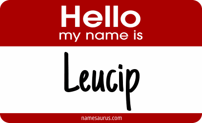 Hello my name is Leucip png download
