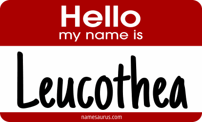 Hello my name is Leucothea png download