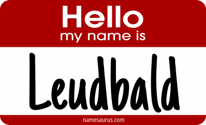 Hello my name is Leudbald png download