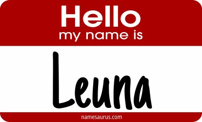 Hello my name is Leuna png download