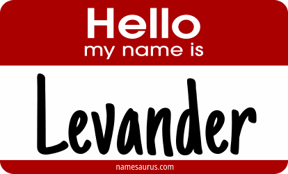 Hello my name is Levander png download