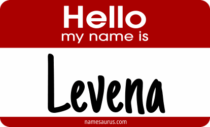 Hello my name is Levena png download