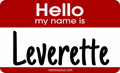 Hello my name is Leverette png download