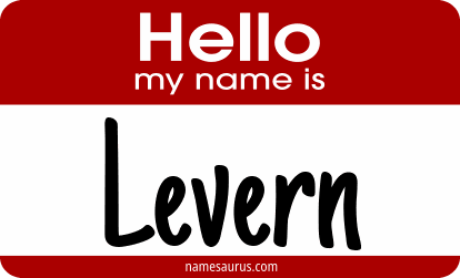 Hello my name is Levern png download