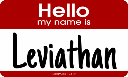 Hello my name is Leviathan png download