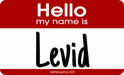 Hello my name is Levid png download