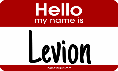 Hello my name is Levion png download