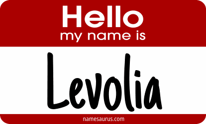Hello my name is Levolia png download