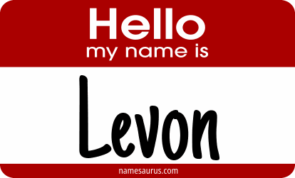 Hello my name is Levon png download