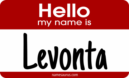 Hello my name is Levonta png download