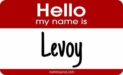 Hello my name is Levoy png download