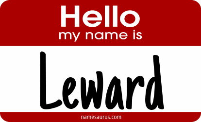 Hello my name is Leward png download