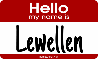Hello my name is Lewellen png download