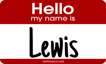 Hello my name is Lewis png download