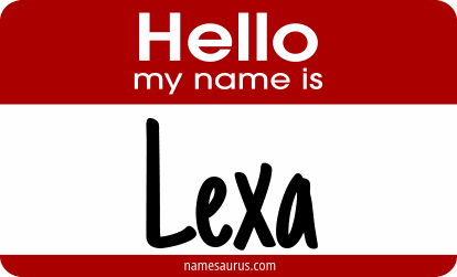 Hello my name is Lexa png download