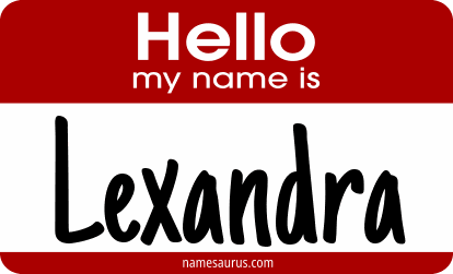 Hello my name is Lexandra png download