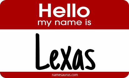 Hello my name is Lexas png download