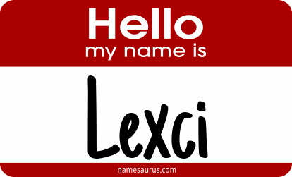 Hello my name is Lexci png download