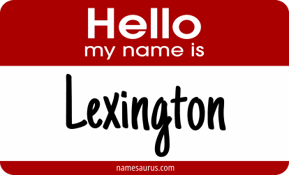 Hello my name is Lexington png download