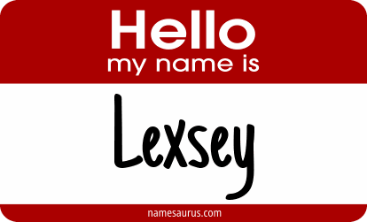 Hello my name is Lexsey png download