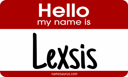 Hello my name is Lexsis png download