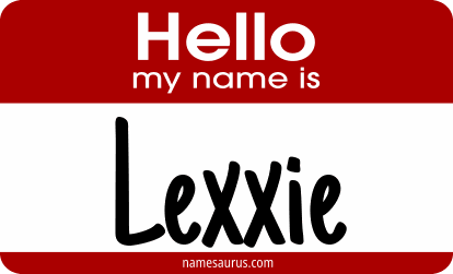 Hello my name is Lexxie png download