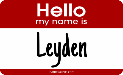 Hello my name is Leyden png download