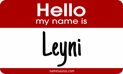 Hello my name is Leyni png download