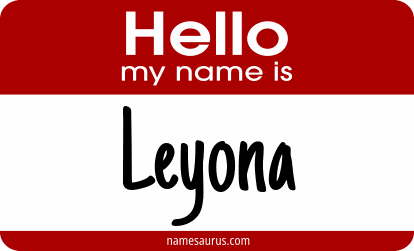 Hello my name is Leyona png download