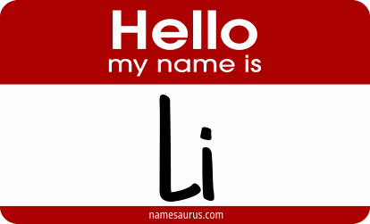 Hello my name is Li png download