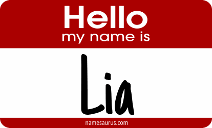 Hello my name is Lia png download